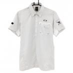  Oacley рубашка-поло с коротким рукавом светло-серый земля узор кнопка down чай оборудован возможно мужской M Golf одежда Oakley