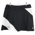[ очень красивый товар ] foot Joy юбка чёрный × мотополиция цвет внутри сторона внутренний брюки NIKANTI GOLF женский L Golf одежда FootJoy