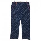 [ прекрасный товар ] Under Armor брюки темно-синий × голубой проверка обратная сторона мельчайший ворсистый мужской 88 Golf одежда UNDER ARMOUR