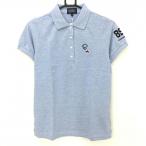 パーリーゲイツ半袖ポロシャツ杢ライ...