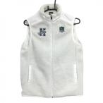 [ прекрасный товар ] kiss mark Golf боа внешний лучший белый × темно-синий Logo нашивка подкладка сетка женский L Golf одежда Kissmark GOLF