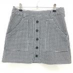  Callaway вельвет юбка белый × темно-синий общий рисунок центральный кнопка женский M Golf одежда Callaway