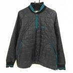 [ прекрасный товар ] Oacley с хлопком блузон чёрный × голубой стеганое полотно шея 2 линия мужской L Golf одежда Oakley