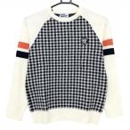 [ прекрасный товар ] Jack ba колено свитер белый × чёрный × темно-синий . примерно проверка вязаный женский 0(S) Golf одежда Jack Bunny