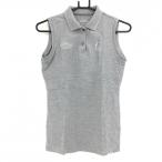 [ прекрасный товар ] Callaway безрукавка рубашка-поло серый стразы Logo женский M Golf одежда Callaway