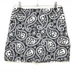  громкий мышь юбка чёрный × белый Skull рисунок внутри сторона внутренний брюки женский US-4(XL) Golf одежда LOUDMOUTH