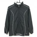 [ прекрасный товар ] Mizuno жакет блузон чёрный × белый breath Thermo кромка draw код капот место хранения возможно SUPERSTAR женский M Golf одежда MIZUNO