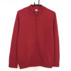  Puma вязаный жакет красный передний . примерно подкладка есть мужской M Golf одежда PUMA