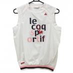 [ прекрасный товар ] Le Coq внешний лучший белый × лиловый Logo .... плечо * боковой Zip женский M Golf одежда le coq sportif