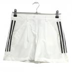  Adidas юбка белый × чёрный боковой 3 линия женский S Golf одежда adidas