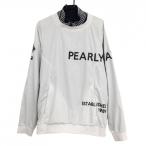 パーリーゲイツ ツインスニード 白×黒 ビッグロゴ 地模様 蓄熱裏地 ブルゾン  メンズ 7(2XL) ゴルフウェア 大きいサイズ PEARLY GATES