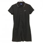 [ очень красивый товар ] Fidra короткий рукав Polo One-piece чёрный юбка часть плиссировать женский L/G Golf одежда FIDRA