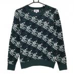 [ прекрасный товар ] Jack ba колено свитер голубой зеленый × светло-серый лыжи рисунок вязаный шерсть . женский 1(M) Golf одежда Jack Bunny