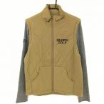 [ очень красивый товар ] Beams Golf 2WAY с хлопком жакет хаки Brown × серый . примерно с хлопком рукав вязаный мужской M Golf одежда BEAMS GOLF