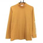 [ очень красивый товар ]kami- коричневый Sportiva плюс длинный рукав с высоким воротником рубашка orange рукав Logo белый мужской 48 Golf одежда Camicia Sportiva+