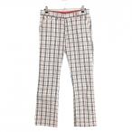 rosa-sen брюки белый × красный в клетку Logo .... мужской 82 Golf одежда Rosasen
