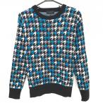 [ прекрасный товар ] цент Andrew s свитер чёрный × голубой тысяч птица рисунок Logo .... шерсть . вязаный женский M Golf одежда St ANDREWS