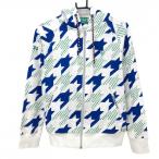 [ очень красивый товар ]la il and Scott Zip Parker белый × голубой тысяч птица .. точка обратная сторона шерсть материалы мужской S Golf одежда LYLE&SCOTT