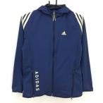 [ очень красивый товар ] Adidas нейлон Zip Parker темно-синий × свет желтый подкладка сетка 3 линия женский S Golf одежда adidas