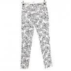 【新品】パーリーゲイツ パンツ 白×ネイビー 総柄 レディース 00(XS) ゴルフウェア PEARLY GATES