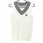 [ очень красивый товар ] Jack ba колено вязаный лучший белый × чёрный ne Klein силикон Logo женский 1(M) Golf одежда Jack Bunny