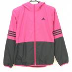 [ прекрасный товар ] Adidas нейлон Zip Parker розовый × чёрный обратная сторона мельчайший ворсистый bai цвет жакет женский M Golf одежда adidas
