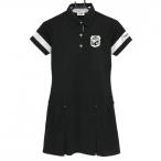  filler Golf короткий рукав Polo One-piece чёрный рукав линия юбка часть подкладка есть женский S Golf одежда FILA GOLF
