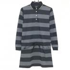 [ очень красивый товар ] Adidas Golf One-piece чёрный × серый окантовка женский M/M Golf одежда adidas