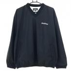 ショッピングツアーステージ ツアーステージ スニード 黒 ロゴ刺しゅう Vネック ポケッタブル 裏地付き  メンズ L ゴルフウェア TOURSTAGE