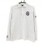 zo-i рубашка-поло с длинным рукавом белый × чёрный точка style Logo нашивка мужской 3(L) Golf одежда ZOY