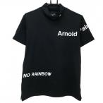  Arnold Palmer короткий рукав с высоким воротником рубашка чёрный × белый Logo принт женский 0 Golf одежда Arnold Palmer