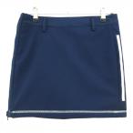 [ прекрасный товар ] Adidas двусторонний юбка темно-синий × серебряный боковой 3 линия женский M Golf одежда adidas