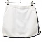  TaylorMade юбка белый × темно-синий боковой 2 линия талия резина внутри сторона внутренний брюки женский S Golf одежда TaylorMade