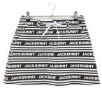  Jack ba колено юбка белый × чёрный окантовка Logo общий рисунок талия шнур стрейч женский 1(M) Golf одежда Jack Bunny