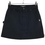 パーリーゲイツスカート黒×白ロゴ刺...