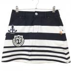 パーリーゲイツスカートネイビー×白...