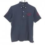 zo-i рубашка-поло с коротким рукавом темно-синий кнопка down Logo .... мужской 2(M) Golf одежда ZOY