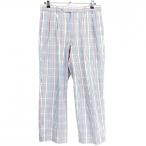 [ прекрасный товар ] черный and белый брюки белый × многоцветный проверка футбол style ткань мужской 85 Golf одежда Black&White