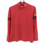  Adidas длинный рукав с высоким воротником рубашка красный рукав 3 линия акрил . женский OT/XG Golf одежда adidas