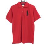 【新品】ポロラルフローレン 半袖ポロシャツ レッド ビッグポニー刺しゅう メンズ M ゴルフウェア Ralph Lauren