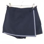 [ очень красивый товар ] Mizuno Golf юбка-брюки юбка темно-синий × белый футбол ткань талия резина LAP юбка способ женский M Golf одежда MIZUNO