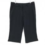 アンダーアーマー半端丈パンツ黒ロゴ...