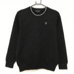 [ прекрасный товар ] цент Andrew s свитер чёрный Британия знак Logo общий рисунок сетка style линия серебряный вязаный женский M Golf одежда St ANDREWS