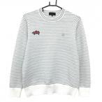  цент Andrew s свитер белый × серебряный окантовка . Logo .... вязаный женский M Golf одежда St ANDREWS