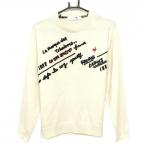 [ очень красивый товар ] Le Coq Golf свитер слоновая кость × чёрный вязаный шерсть . женский L Golf одежда 2024 год модели le coq sportif