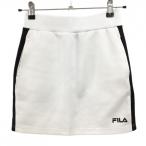  filler Golf юбка белый × чёрный боковой линия женский S Golf одежда FILA GOLF