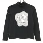  Mieko Uesako длинный рукав с высоким воротником рубашка чёрный передний нашивка MU спорт женский 38(S) Golf одежда M*U SPORTS