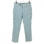  Callaway брюки белый × зеленый полоса стрейч мужской S Golf одежда Callaway