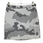 ショッピングハイドロゲン 【美品】ハイドロゲン スカート 白×黒 総柄 内側インナーパンツ レディース SMALL ゴルフウェア HYDROGEN