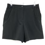 ピンハーフパンツ黒ストレッチ防風防...